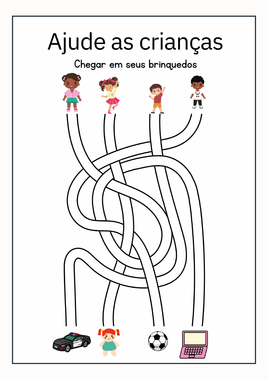 Atividade lúdica para crianças
